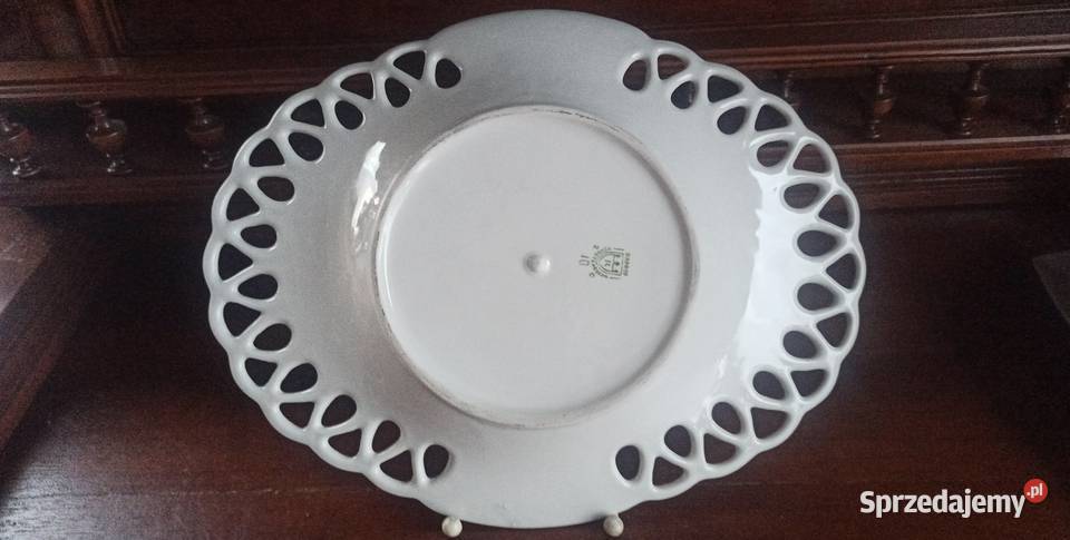 Patera ażurowa Zimowy krajobraz Syg Korosteń Gdańsk