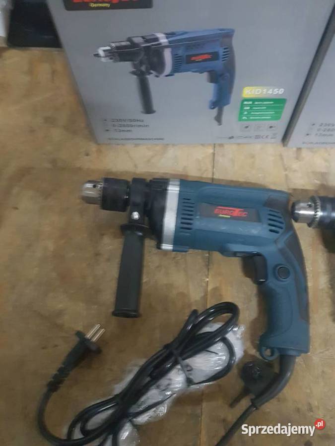 MOCNA WIERTARKA UDAROWA 13MM 1450W EUROTEC 13MM Głogowa