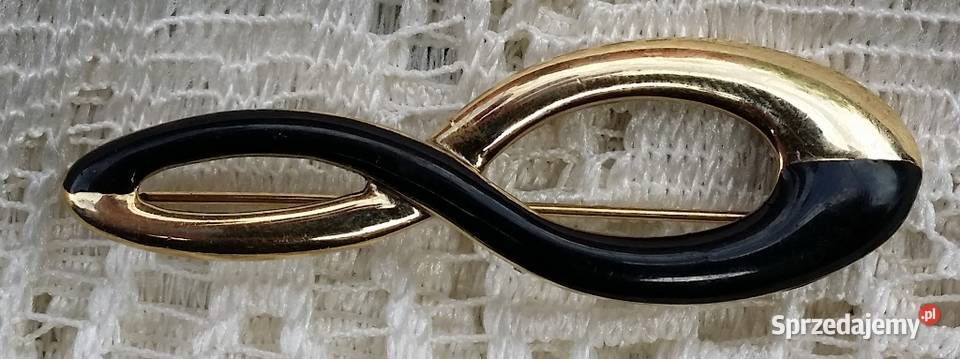 Angielska stara broszka ósemka Pozostałe Ochojno