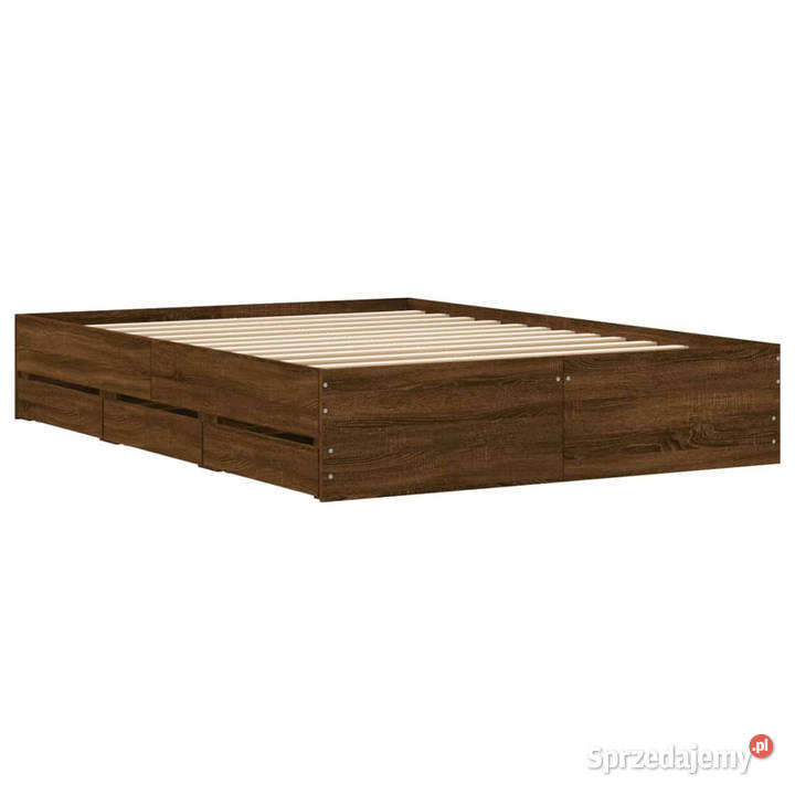 Rama łóżka z szufladami brązowy dąb 135x190 Warszawa