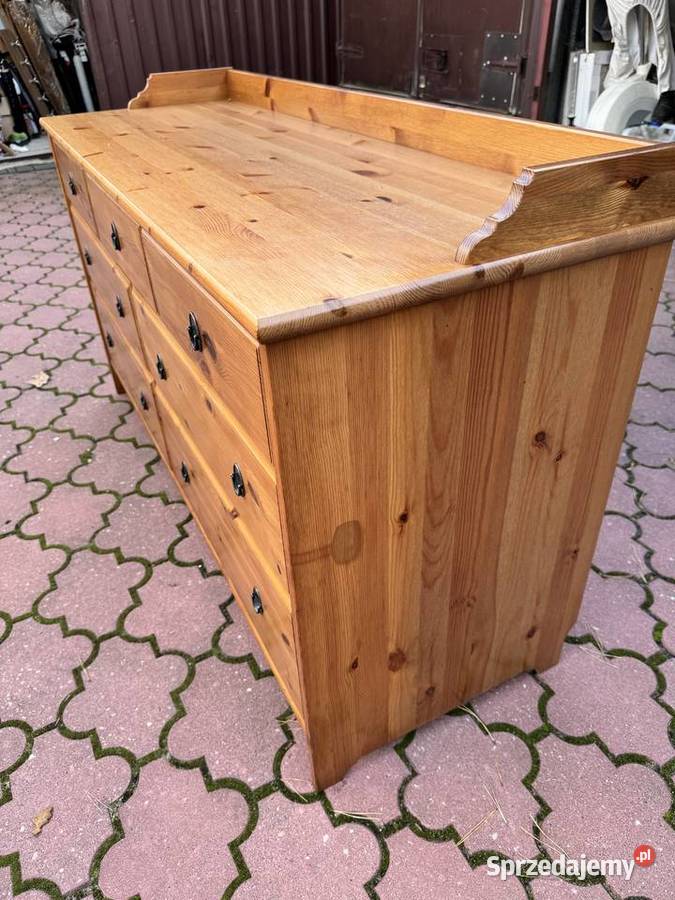 Komoda drewniana szuflady Ikea leksvik szafa Garwolin
