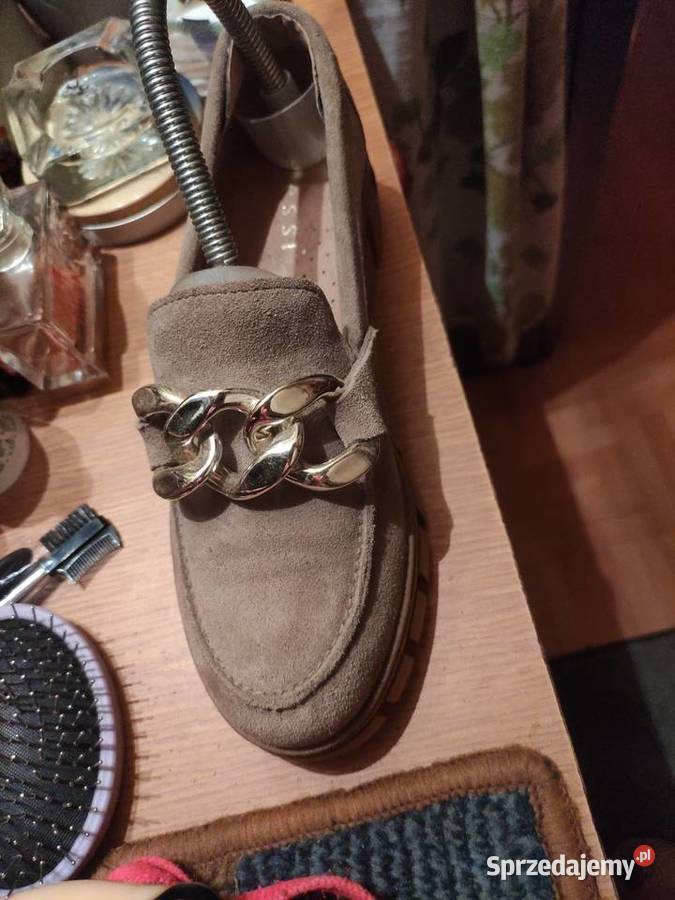 Nowe mokasyny ze skóry Łódź