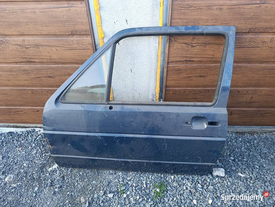 Drzwi lewy przód VW Golf 2 zielona żagiel Cieszyn