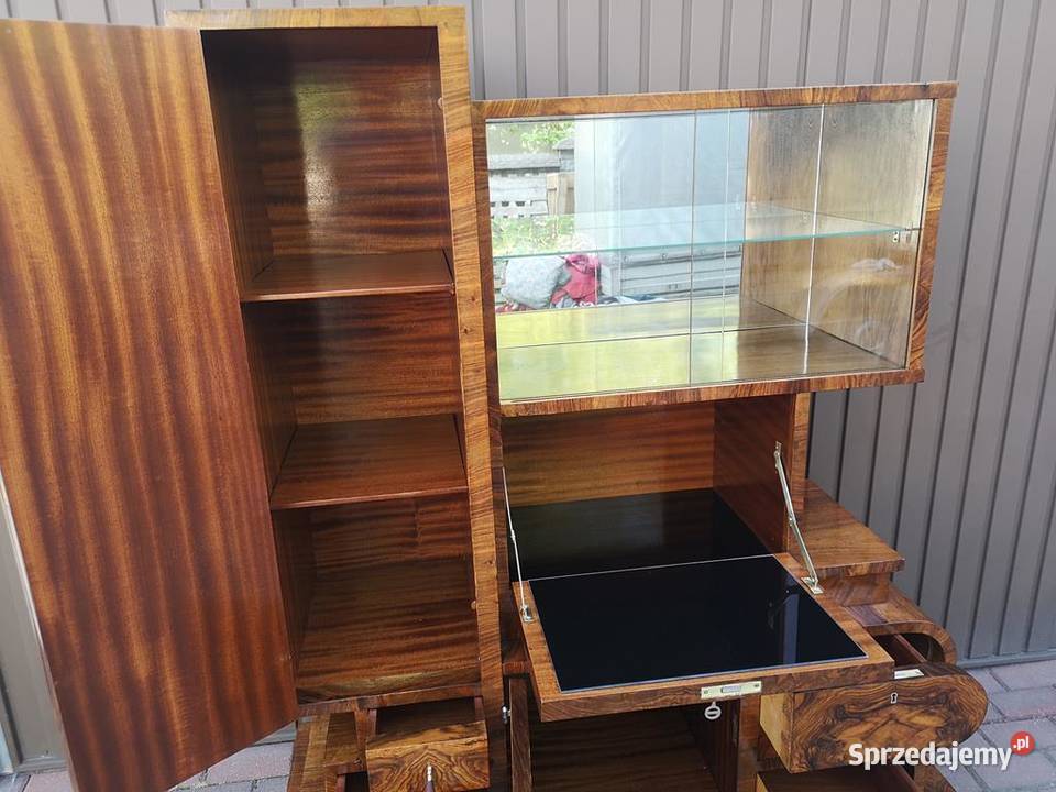 Witryna Barek ARTDECO Unikat Politura Orzech Swarzędz