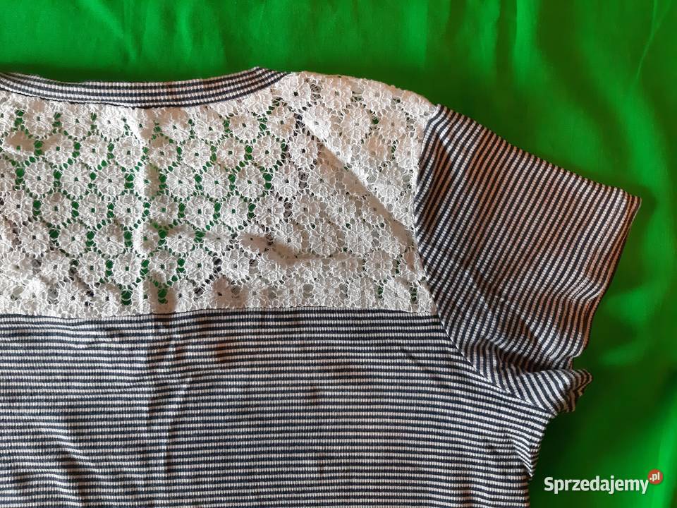 Letnia krótka bawełniana marynarska bluzka Warszawa