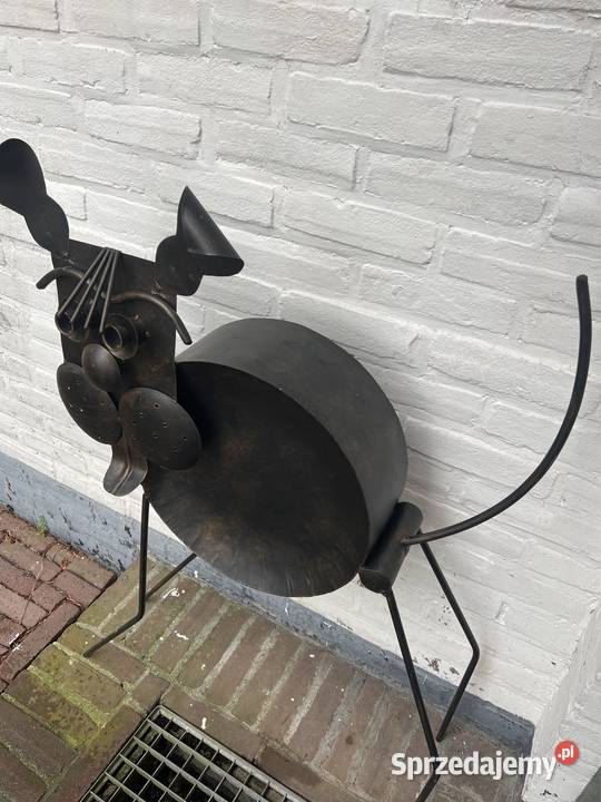 Metaloplastyka pies rzeźba nowoczesna z metalu dolnośląskie Bystrzyca Kłodzka