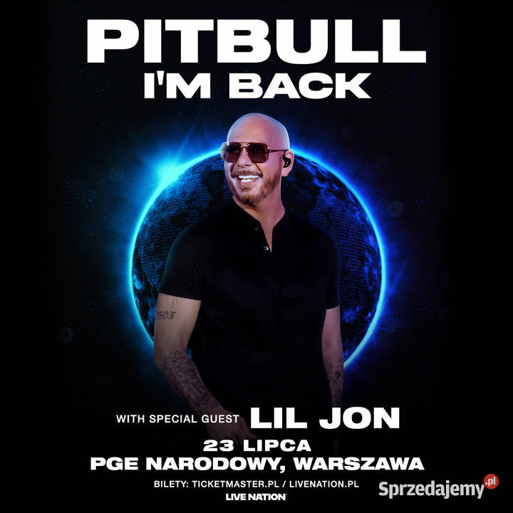 Dwa bilety Pitbull Warszawa 230726 Bilety