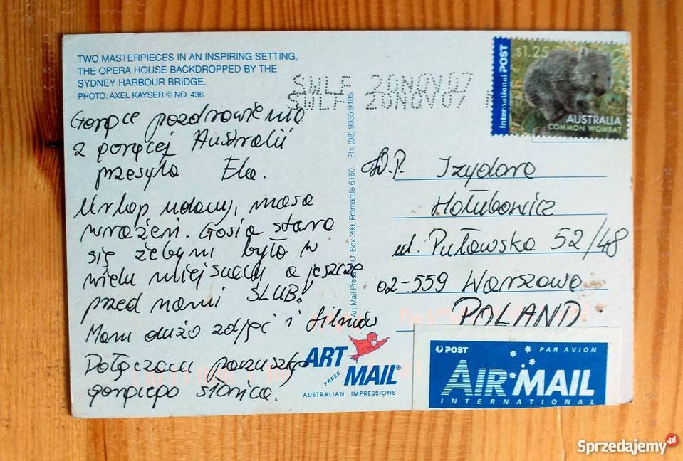 SYDNEY WIDOK NA BUDYNEK OPERY I MOST Piszczac sprzedam