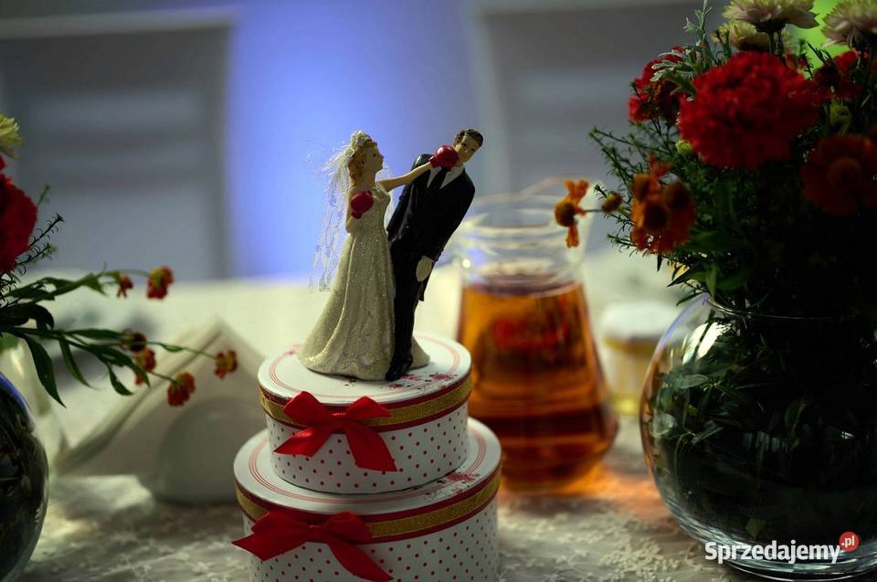 Figurka weselna na stół Ozdoba Ślubna