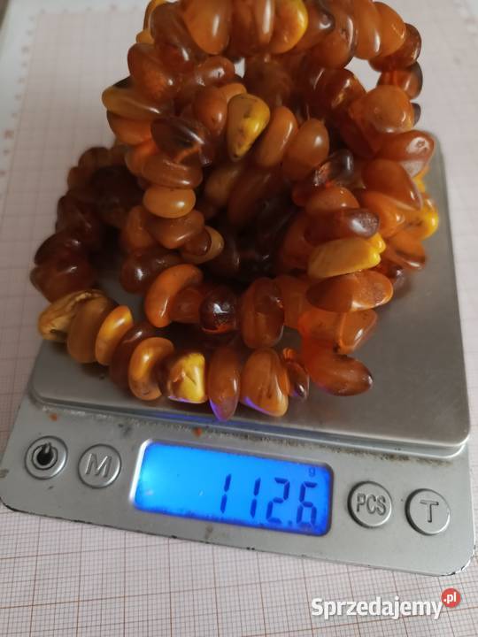 Naszyjnik Bursztyn Vintage 112gr Białystok