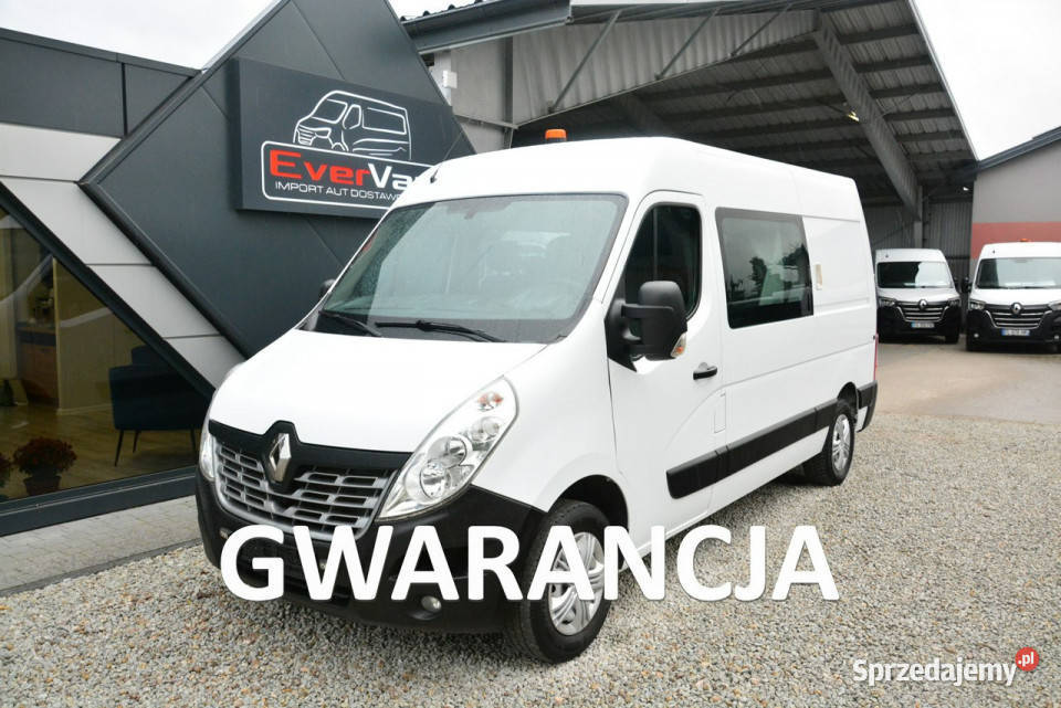 Renault Master średniak 7 osobowy L2H2 serwisowany w ASO Warszawa