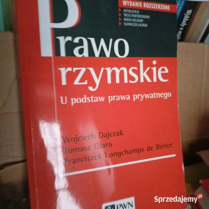 Prawo rzymskie najtaniej książki wysyłka Gdańsk