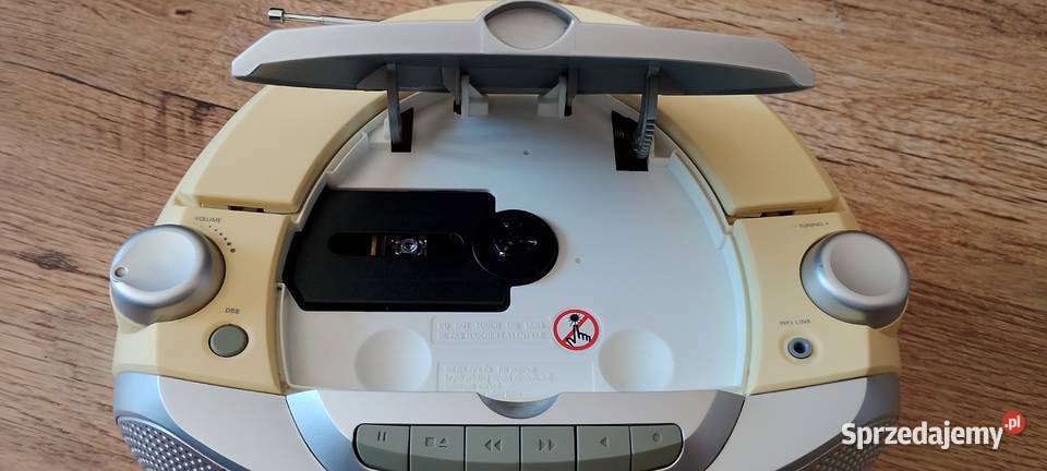 Kultowy Boombox Philips AZ1027 CD Kasety Radio Wąbrzeźno