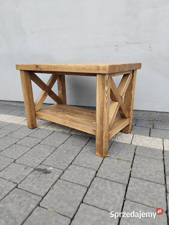 Stolik z litego drewna sosnowego 70x40x45 Zduńska Wola