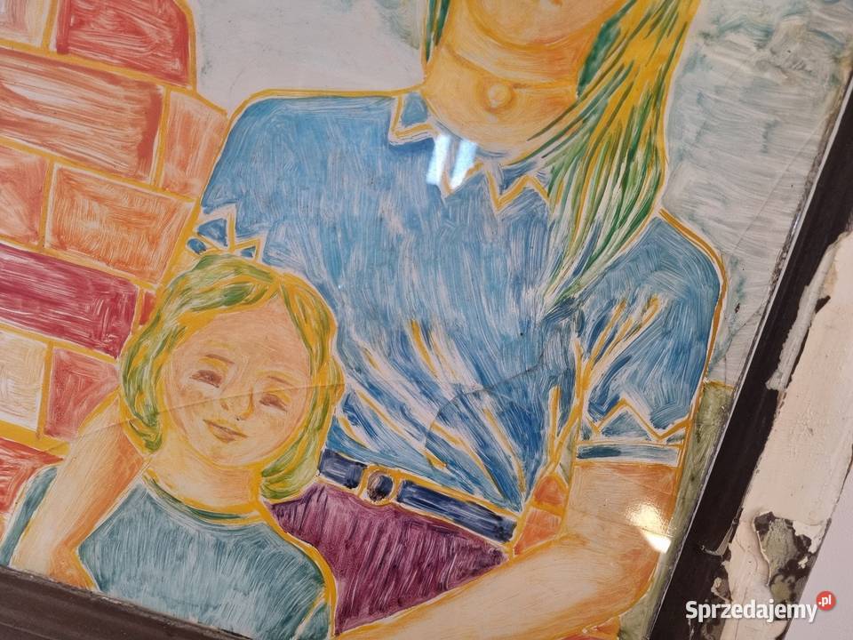 Obraz na starym oknie Warszawa sprzedam