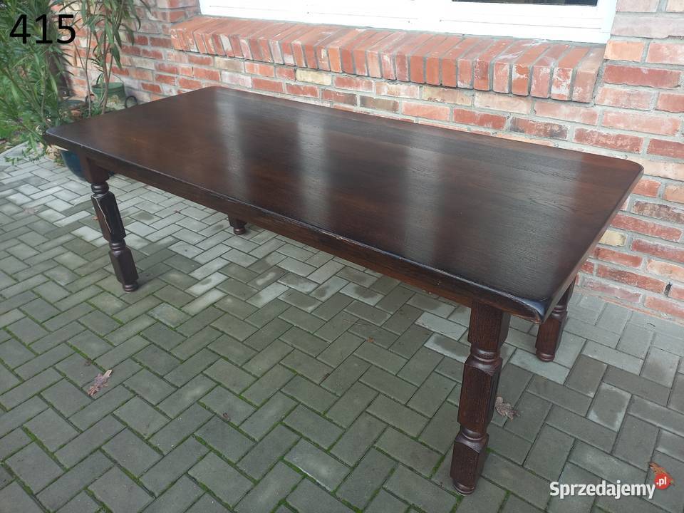 Stół dębowy drewniany holenderski Salon Jadalnia zachodniopomorskie Gawroniec