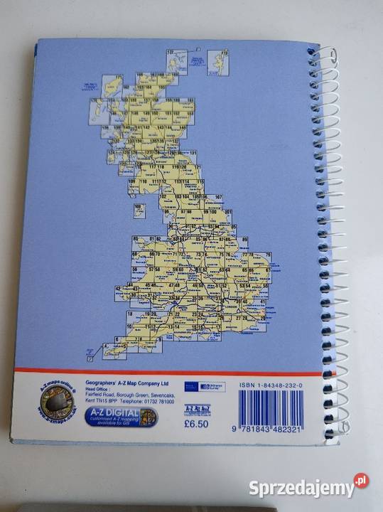 Atlas samochodowy Wielkiej Brytanii Jandy Road Olecko