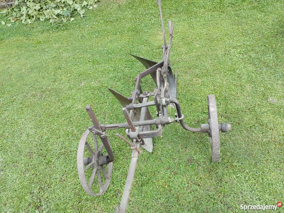 Pług konny dwuskibowy