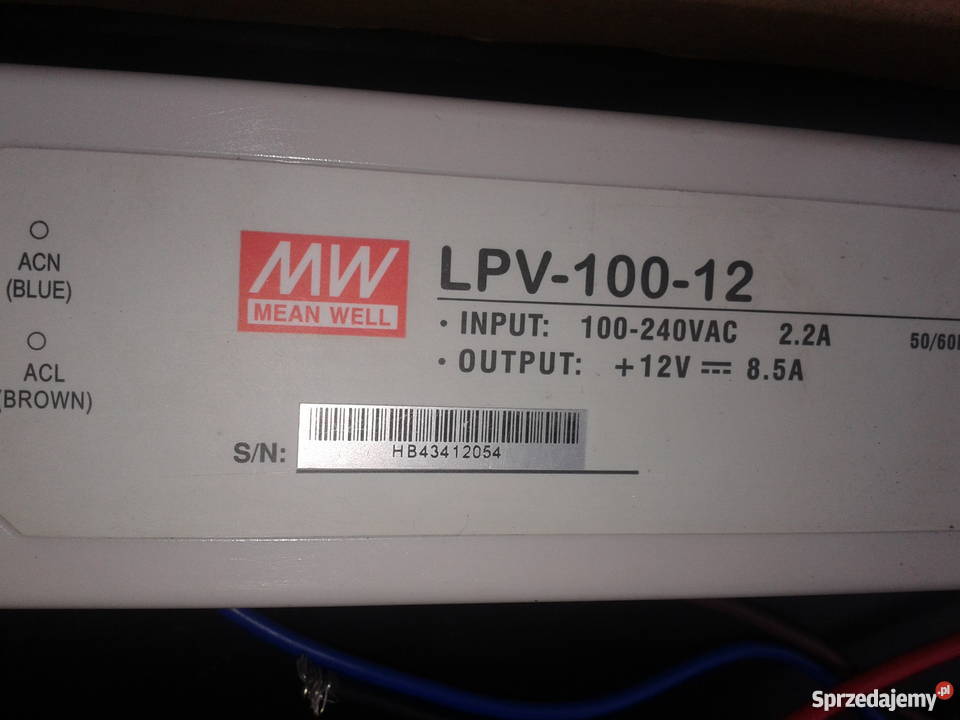 MEAN WALL LPV10012 zasilacz led pomorskie Gołębiewo