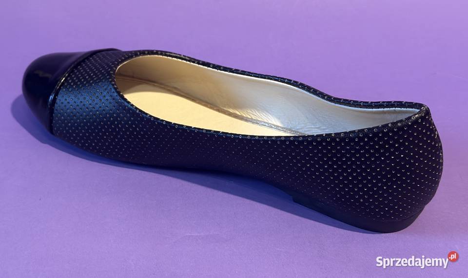 Czarne baleriny połysk rozmiar 39 BAL9 mazowieckie Żyrardów sprzedam
