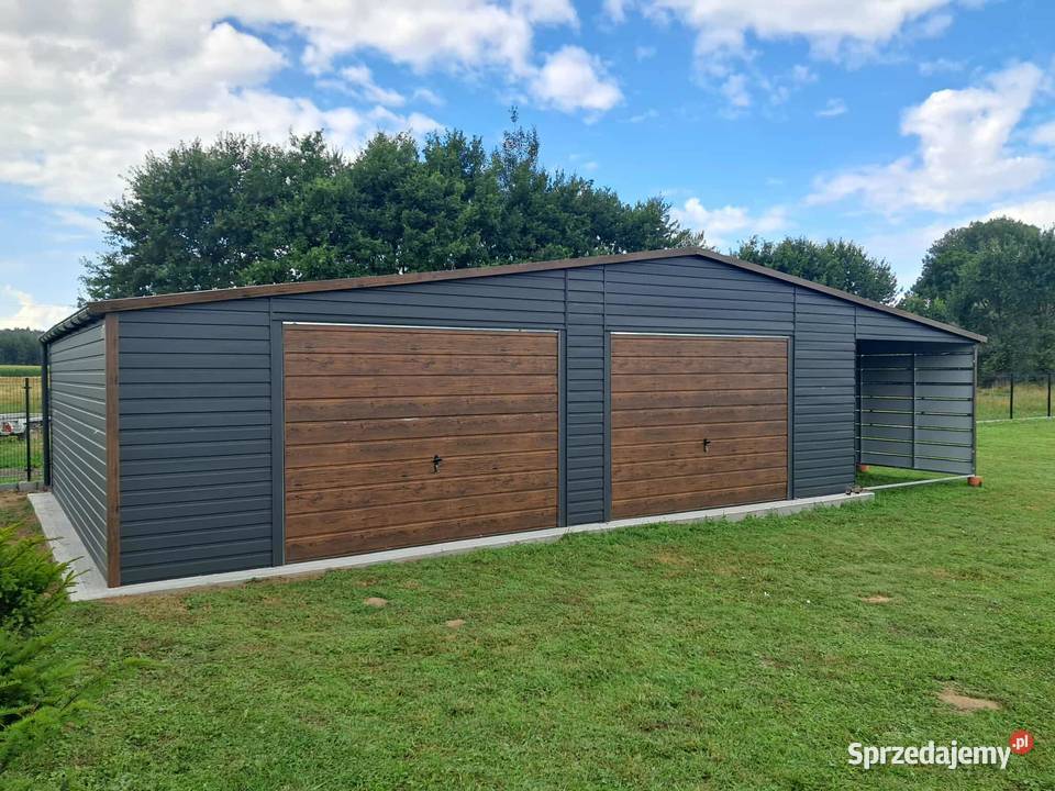 Garaż blaszany 12x6 Wzmocniony PROFILAMI śląskie Rybnik