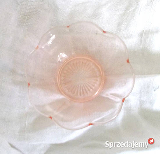 vintage salaterkaróżowa salaterka pudrowa Gdańsk