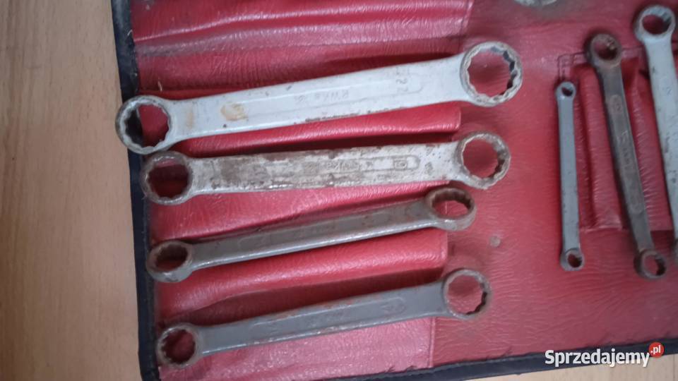 Zestaw 12 kluczy płasko oczkowych PRL RWKa Lublin