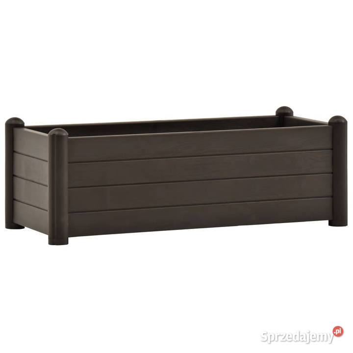 Podwyższona donica PP mokka 100x43x35 WM313976