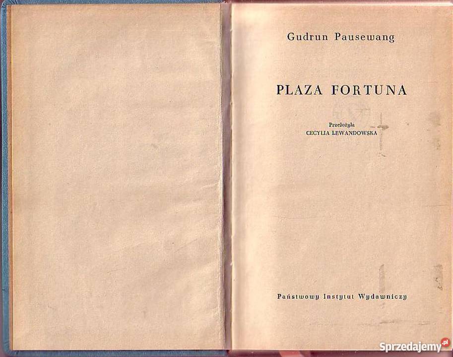 0648 PLAZA FORTUNA GUDRUN PAUSEWANG literatura piękna - proza zagraniczna Czyrna