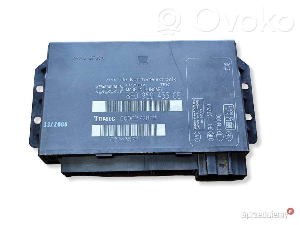 Audi A4 S4 B7 STEROWNIK MODUŁ KOMFORTU