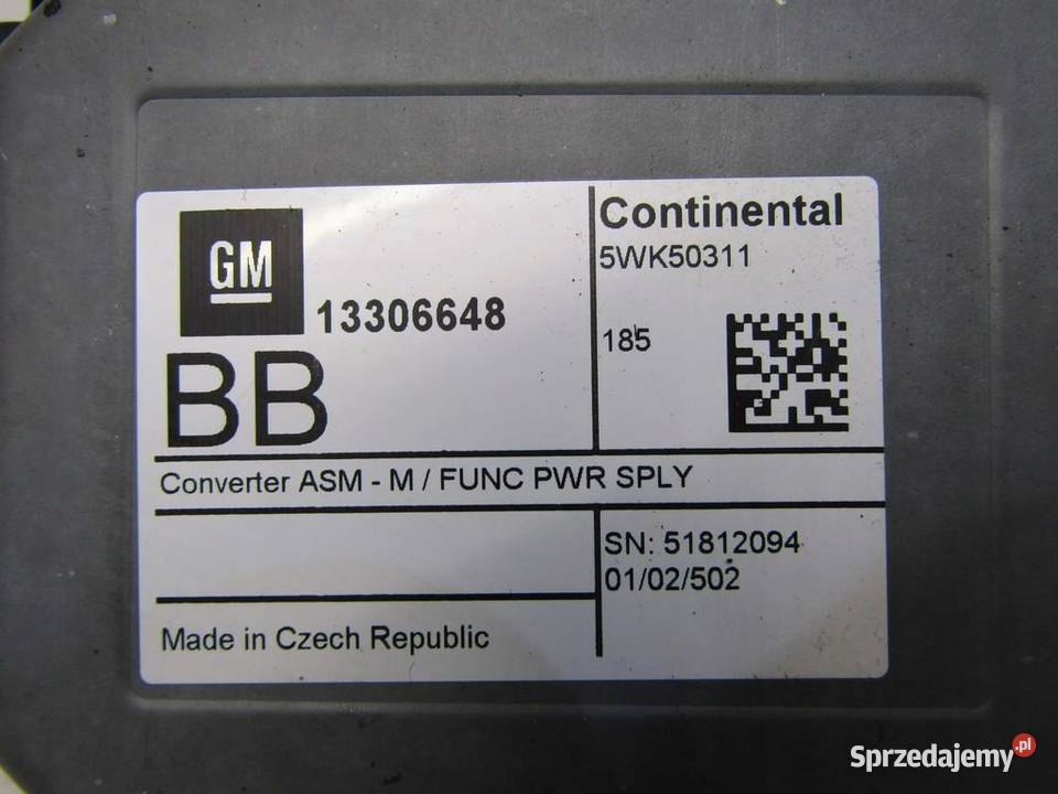 STEROWNIK MODUŁ NAWIGACJI OPEL MOKKA 5WK50311 Komputery