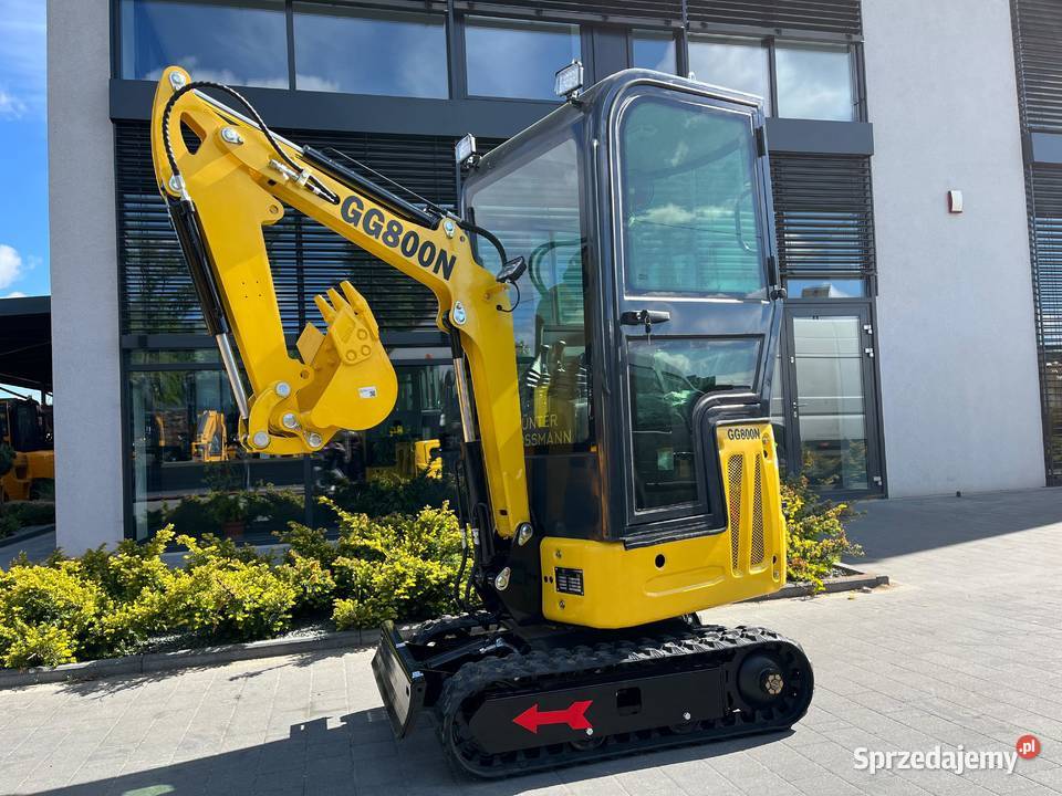 Koparka Mini Gunter Grossmann GG800NC kabina Rok produkcji 2025 Wrocław sprzedam