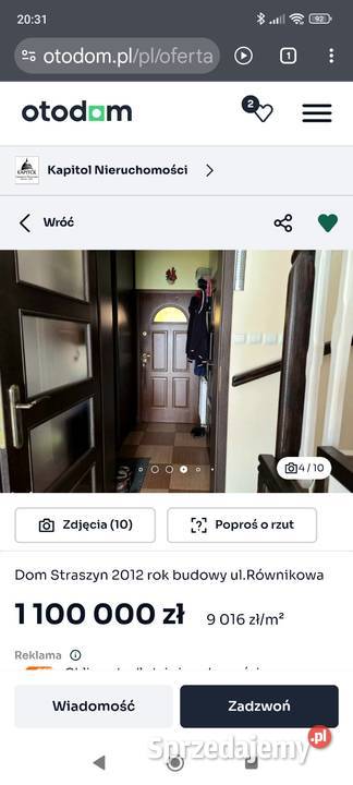Okazja dom bliźniak do zamieszkania Straszyn