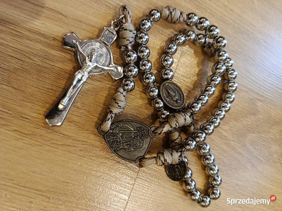 Różaniec Paracord linka stal nierdzewna 10mm Jasło sprzedam