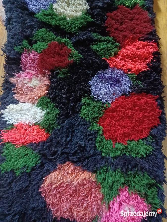 Kilim Sumak PRL na ścianę wełniany rękodzieło Łódź