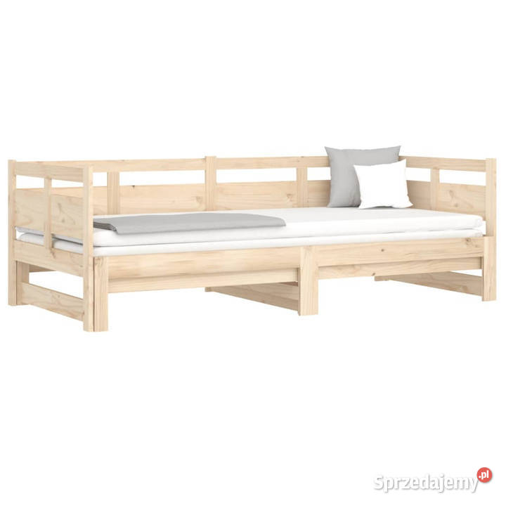 Łóżko rozsuwane lite drewno sosnowe 2x90x190 Warszawa