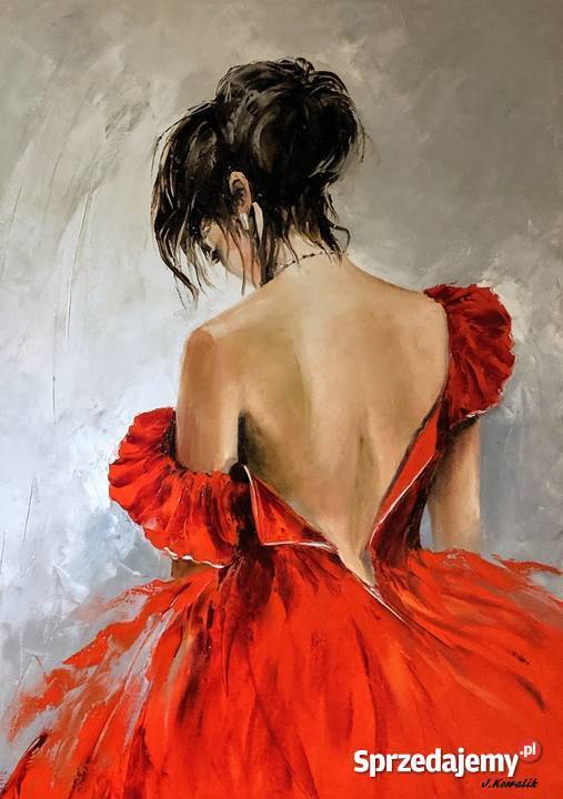 Kowalik Akt obraz olejny 60x80 dziewczyna mazowieckie Warszawa sprzedam