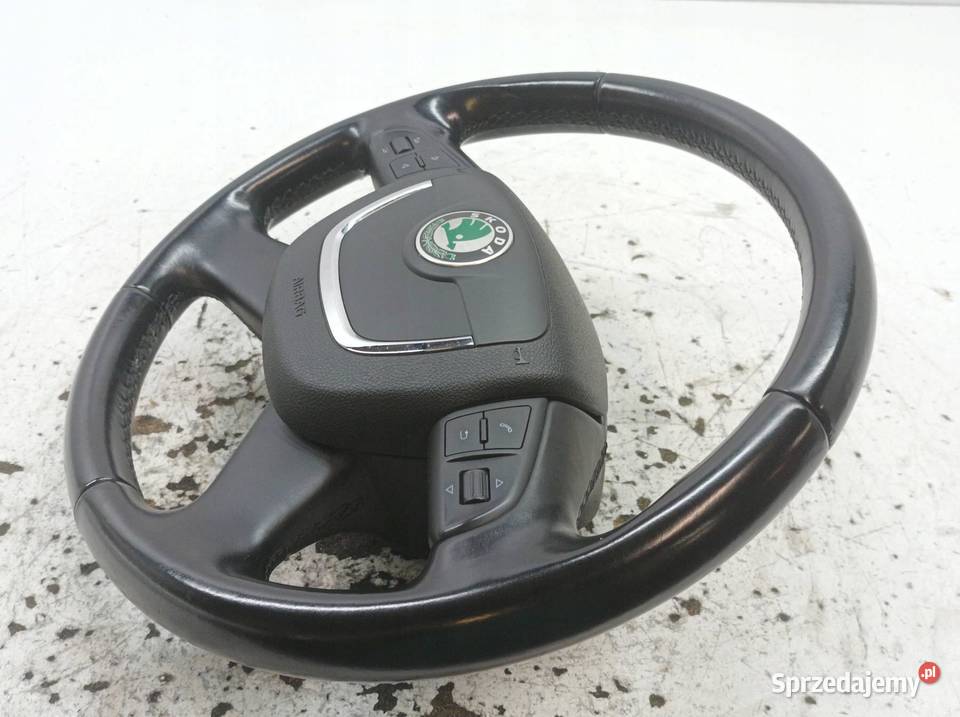 KIEROWNICA SKÓRZANA PODUSZKA Skoda Superb II