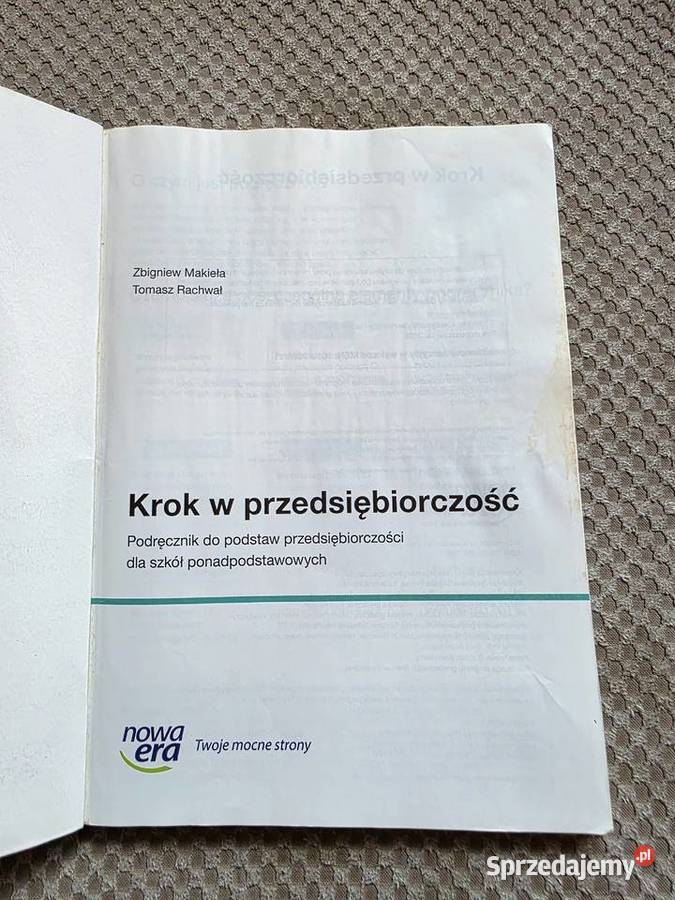 Krok w przedsiębiorczość Książki i Podręczniki Kraków sprzedam