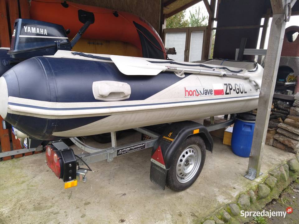 Ponton Honda HonWave silinik Yamaha 8 przyczepka