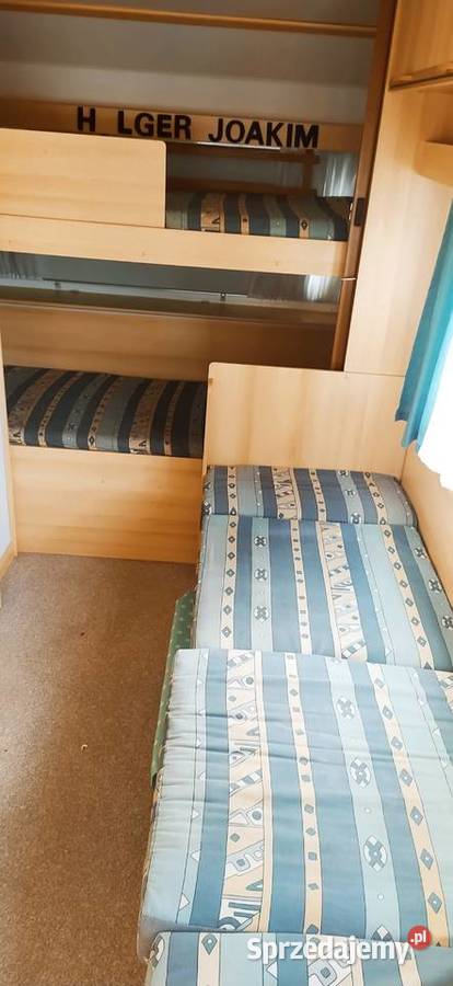 przyczepa kempingowa łóżka piętrowe campingowa KNAUS Międzybrodzie Bialskie sprzedam