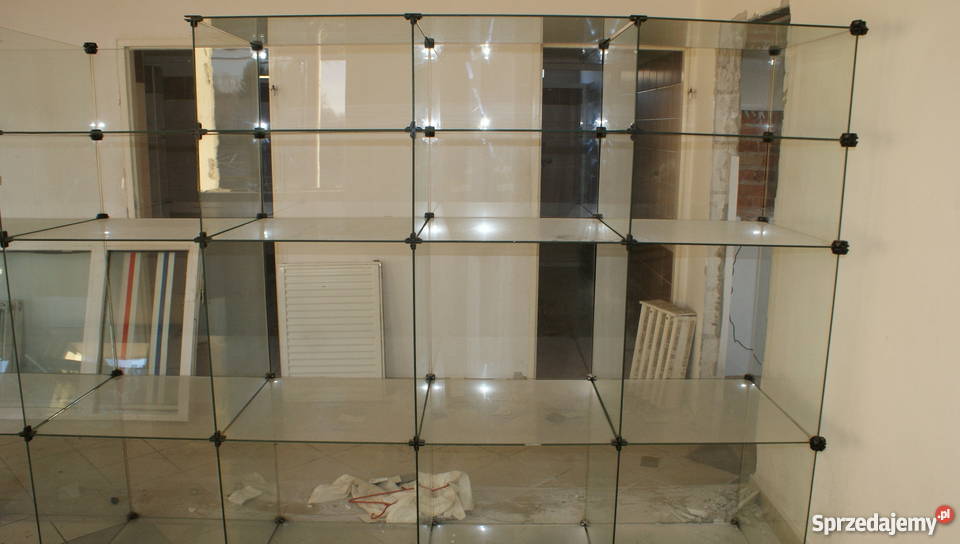 sprzedam regał szklany 200cm lubelskie Kłodnica Górna sprzedam