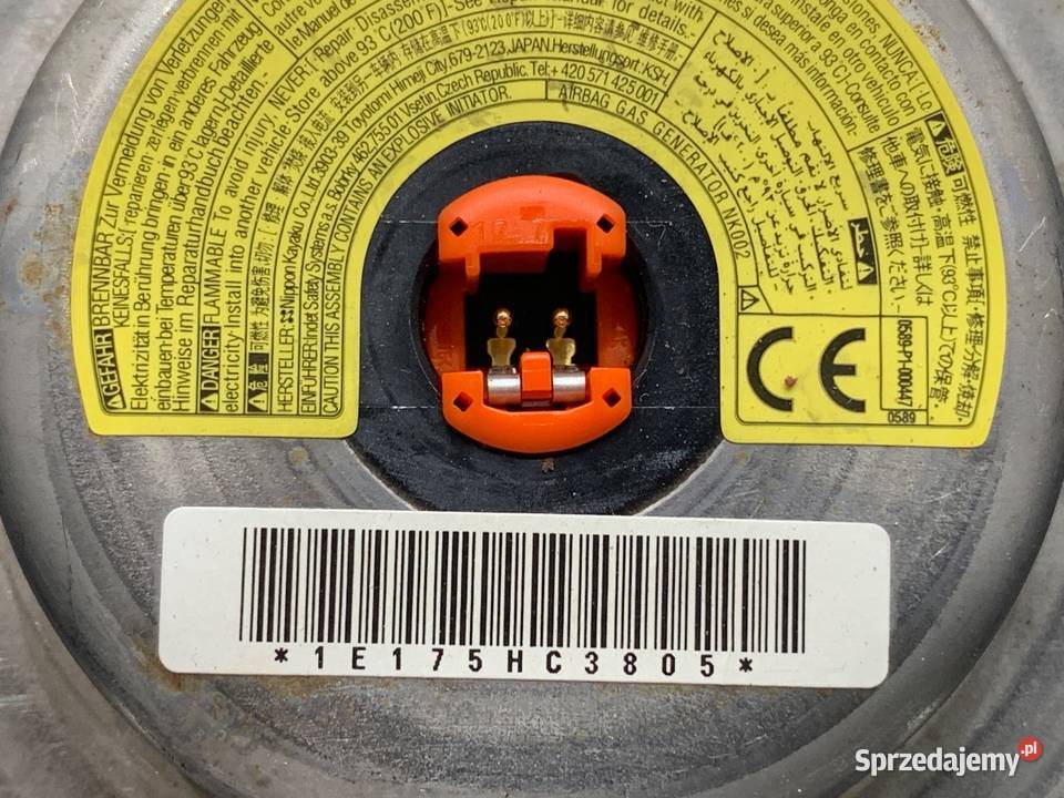 PODUSZKA POWIETRZNA KIEROWCY TOYOTA YARIS III podkarpackie sprzedam