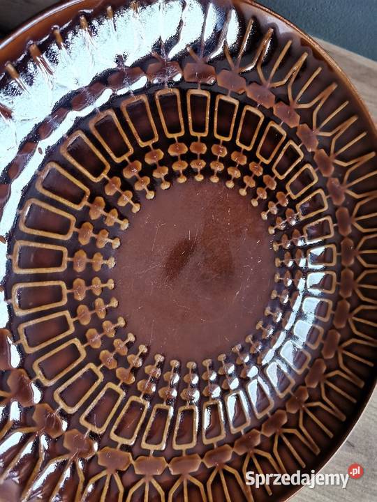 Stary duży talerz 24 porcelt Pruszków wzór