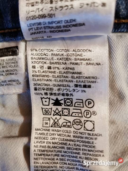 Levis 512 Slim Fit Taper W33 L32 Jeansy łódzkie