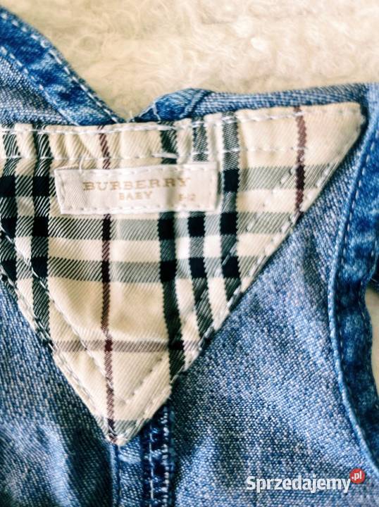 Oryginalne jeansowe ogrodniczki Burberry sprzedam
