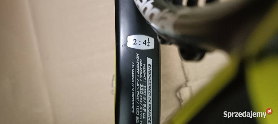 Unikatowa rakieta Babolat Aeropro Team 280g Ścinawa