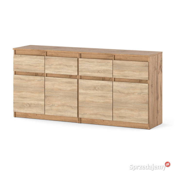 Komoda Drewniana 4 Szuflady Dąb Wotan Sonoma 75cm Elbląg sprzedam