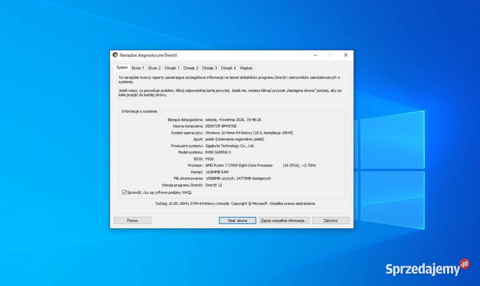 Komputer Gamingowy RTX 2060RYZEN 72TB16GB RAM Pamięć RAM 16 łódzkie Wieluń