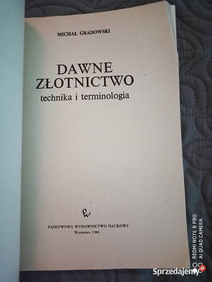 DAWNE ZŁOTNICTWO Technika i terminologia Warszawa
